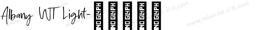 Albany WT Light字体转换
